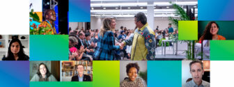 home page image of people at rightscon both in person and online