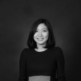 black and white photograph of Jiyoun Choe